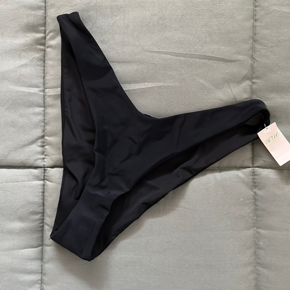 Aerie- NWT* High cut cheeky black bathing suit bottoms, never worn